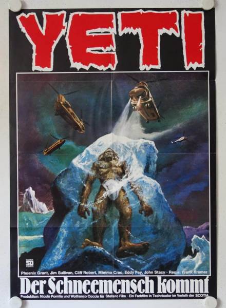 Yeti der Schneemensch kommt originales deutsches Filmplakat